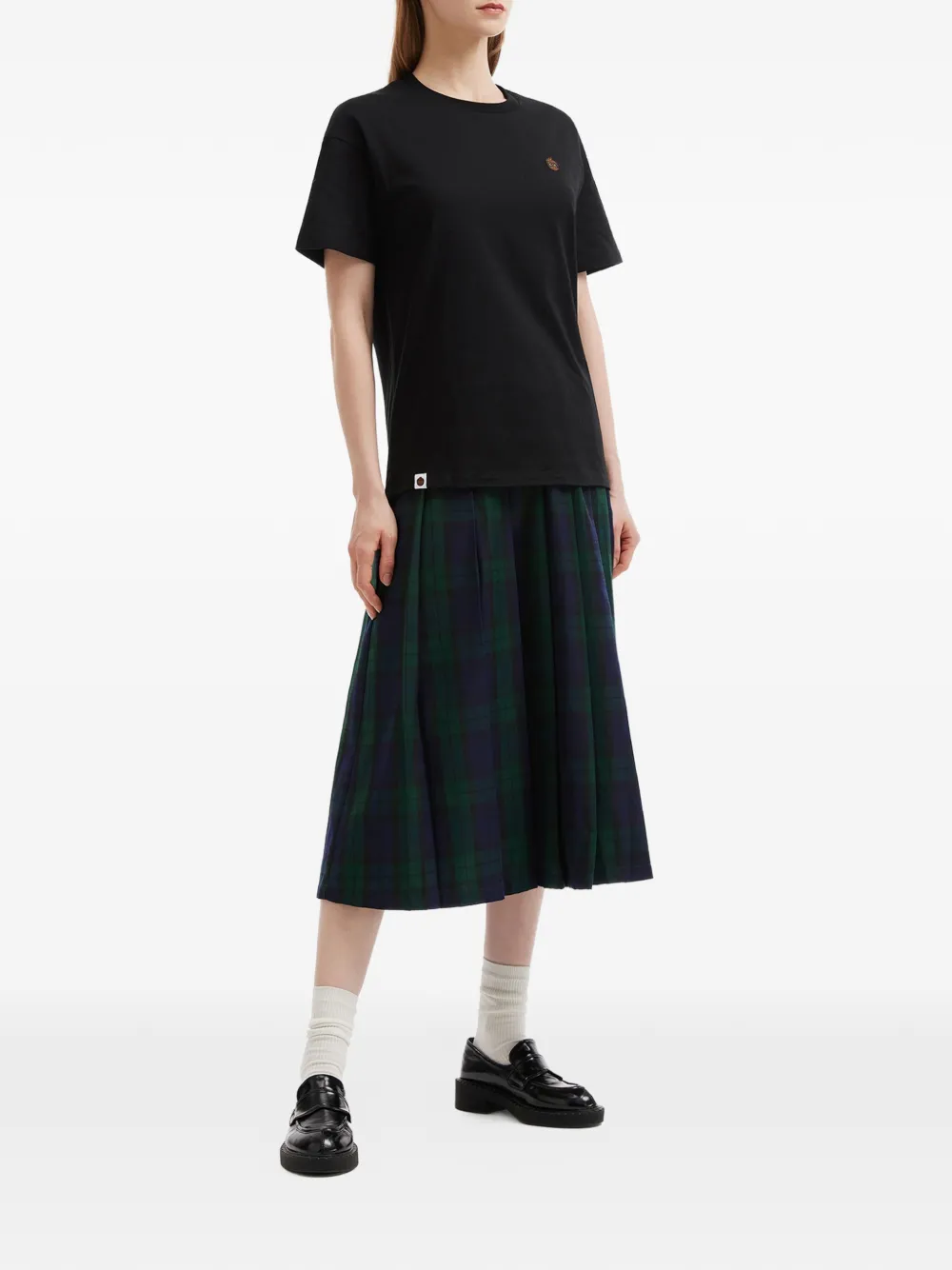  Fingercroxx Logo-embroidered T-shirt - Black 