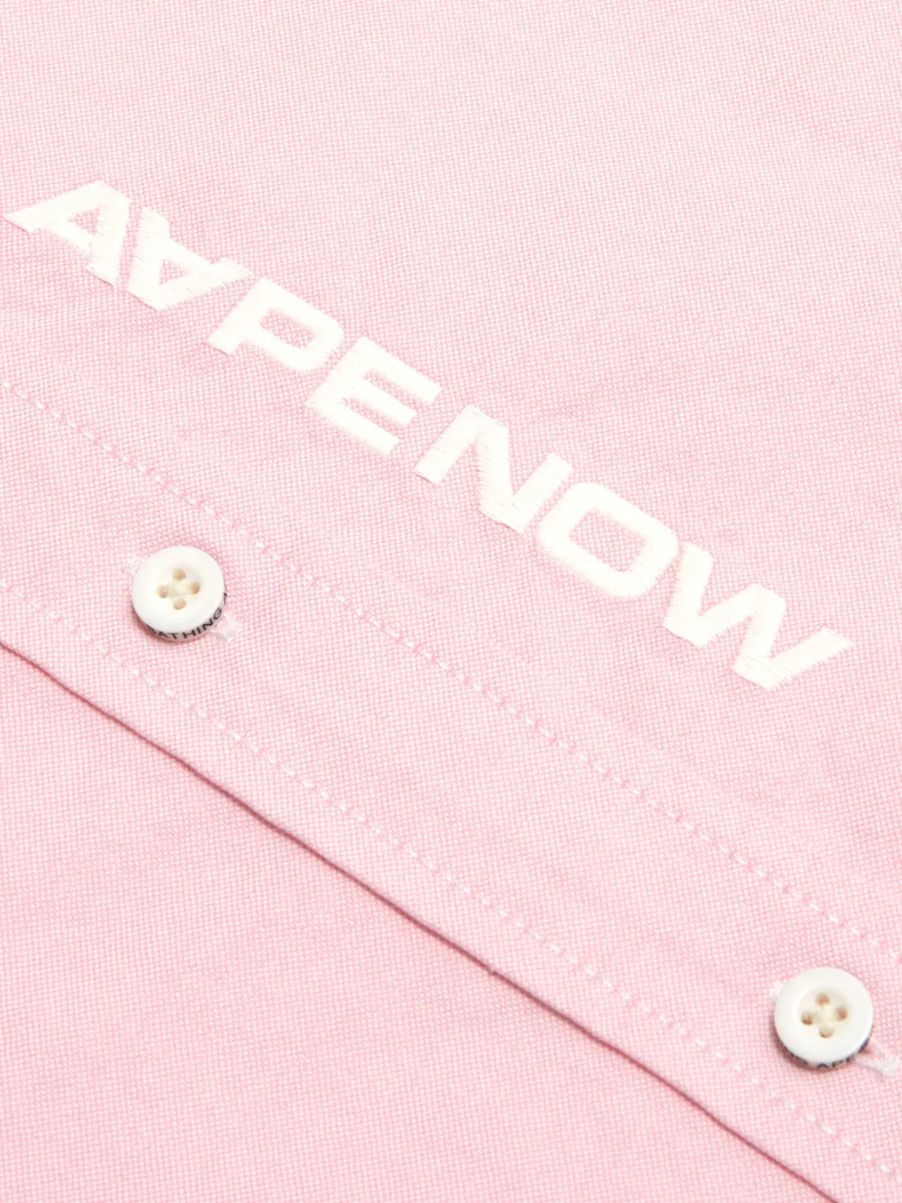 AAPE BY *A BATHING APE Overhemd met korte mouwen Roze