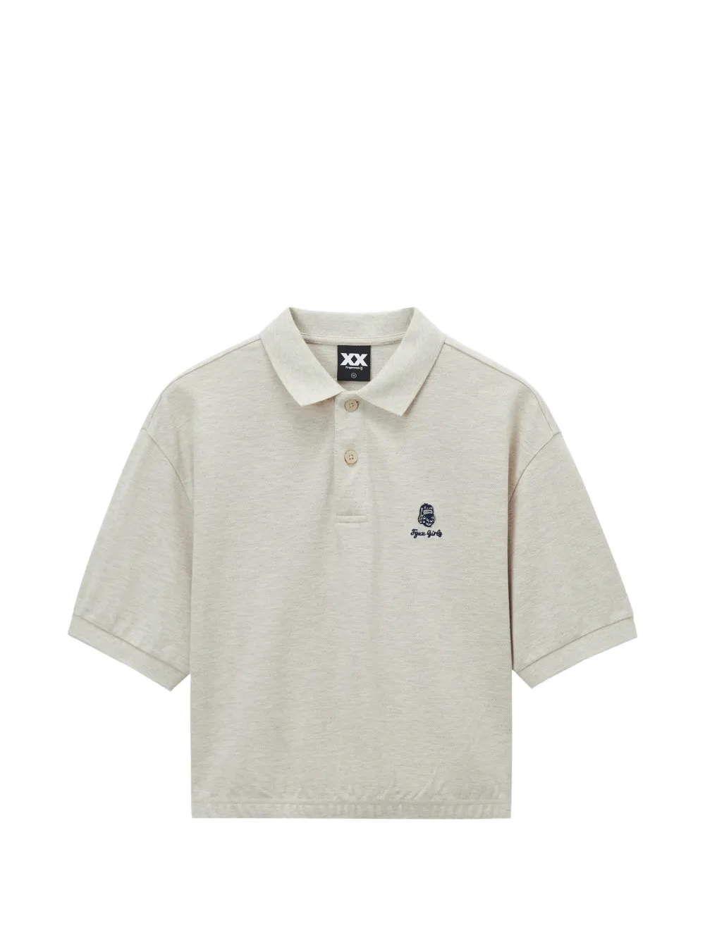 FINGERCROXX cropped polo shirt - Nude