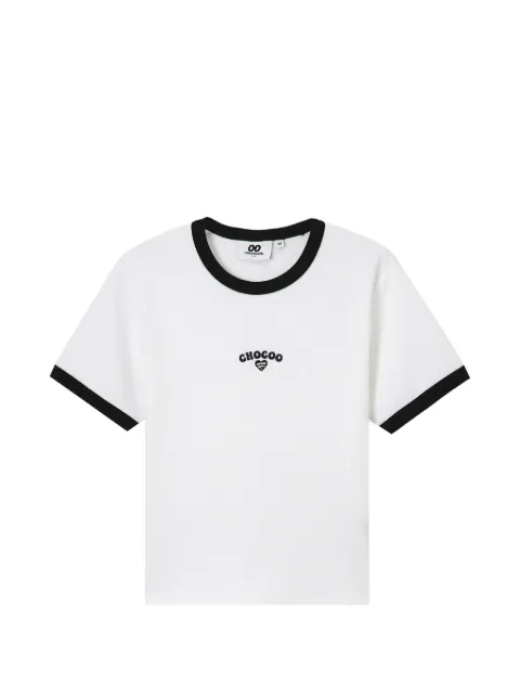 CHOCOOLATE embroidered-detail cotton T-shirt