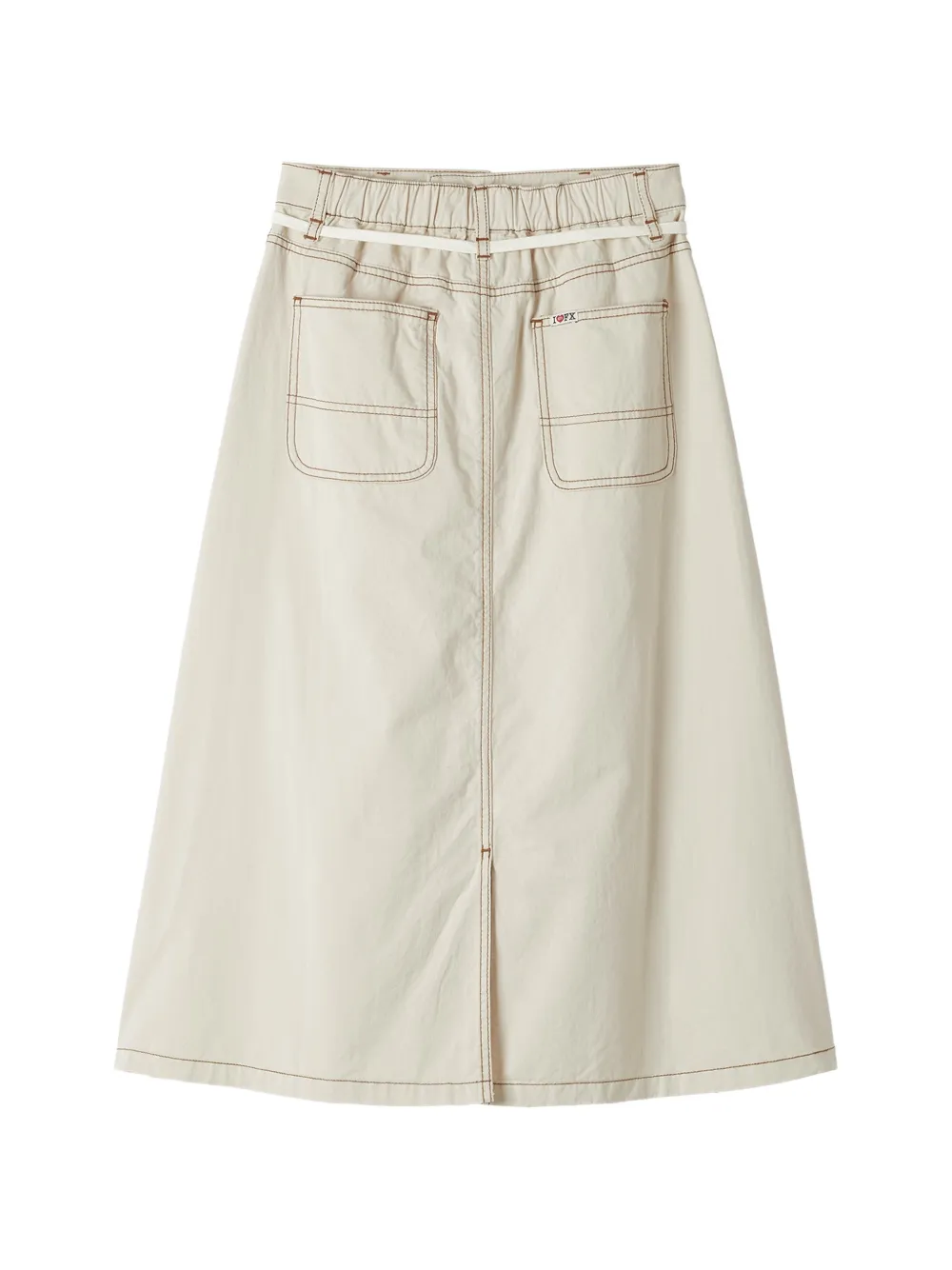  Fingercroxx Logo-embroidered Skirt - Neutrals 