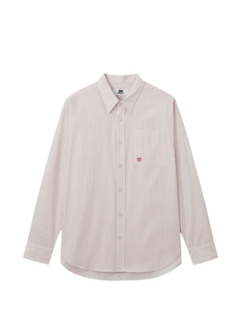 CHOCOOLATE striped pocket-detail cotton shirt