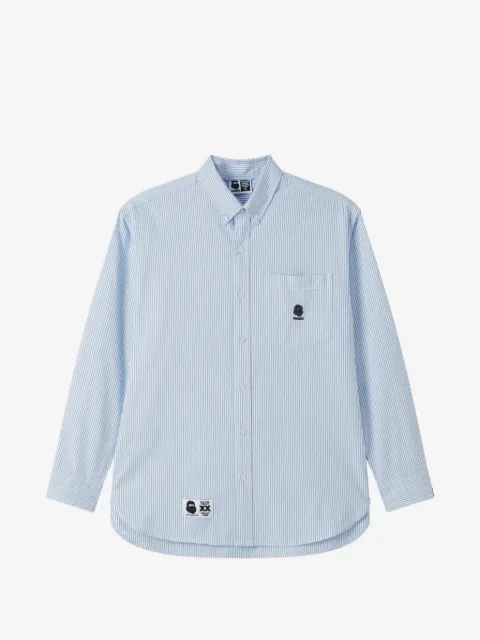 FINGERCROXX pinstripe chest-pocket shirt