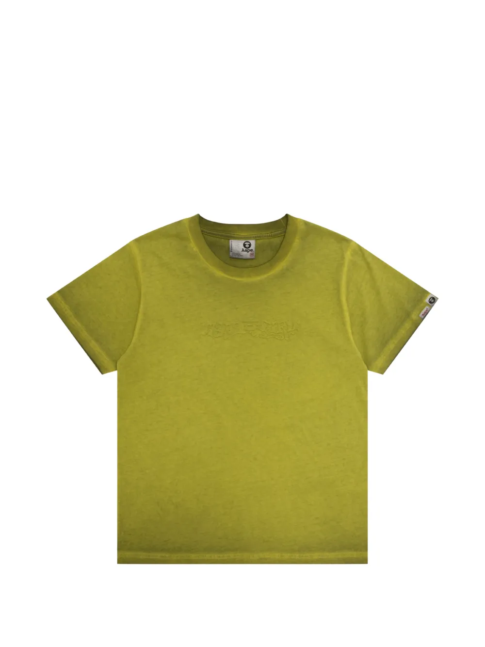 Aape By A Bathing Ape Logo-embossed T-shirt In Green
