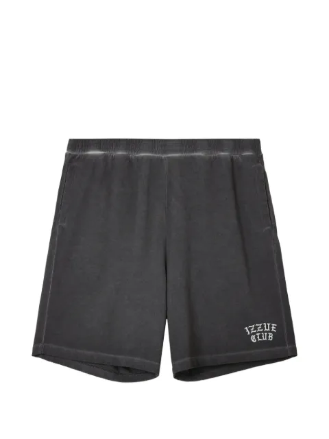 izzue logo-detail cotton shorts