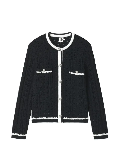 b+ab contrasting-trim cardigan