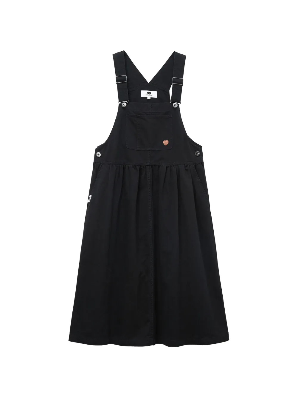 CHOCOOLATE heart-appliqué dress - Nero