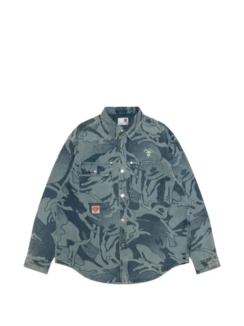 AAPE BY *A BATHING APE® Aapeunvs buttoned print shirt