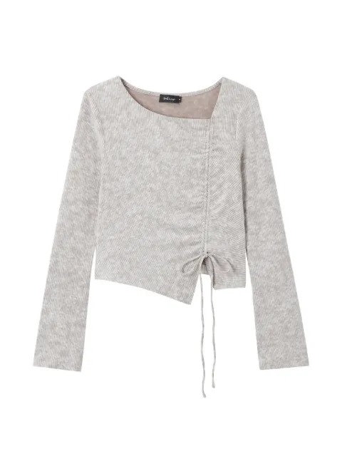 tout a coup drawstring square-neck top