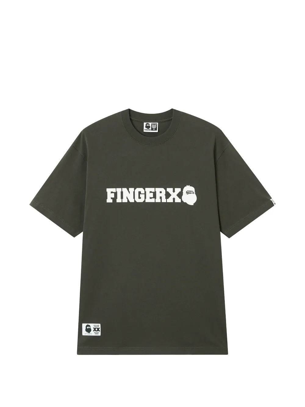 FINGERCROXX T-Shirt mit Logo - Grau