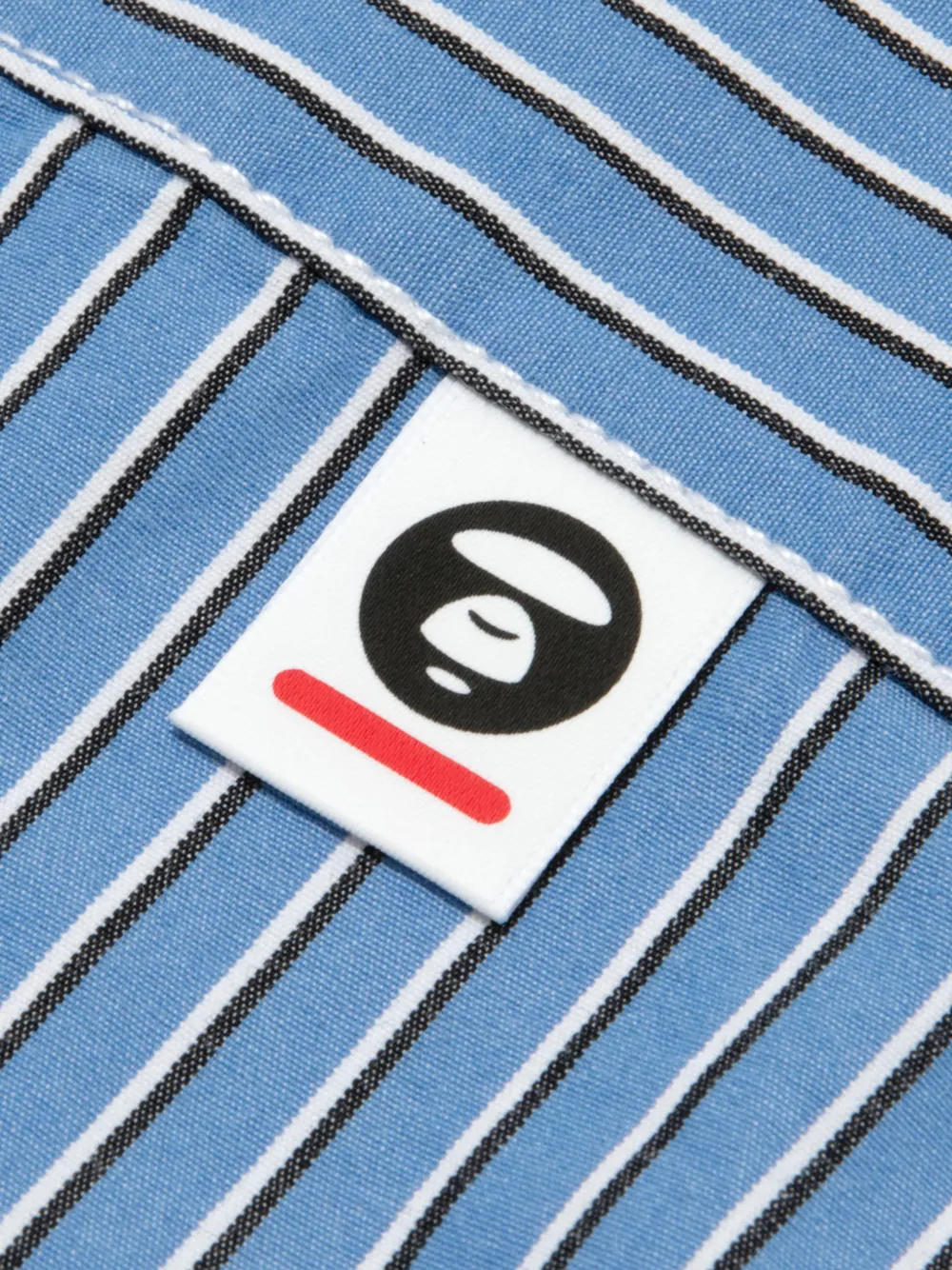 AAPE BY *A BATHING APE Gestreept overhemd Blauw