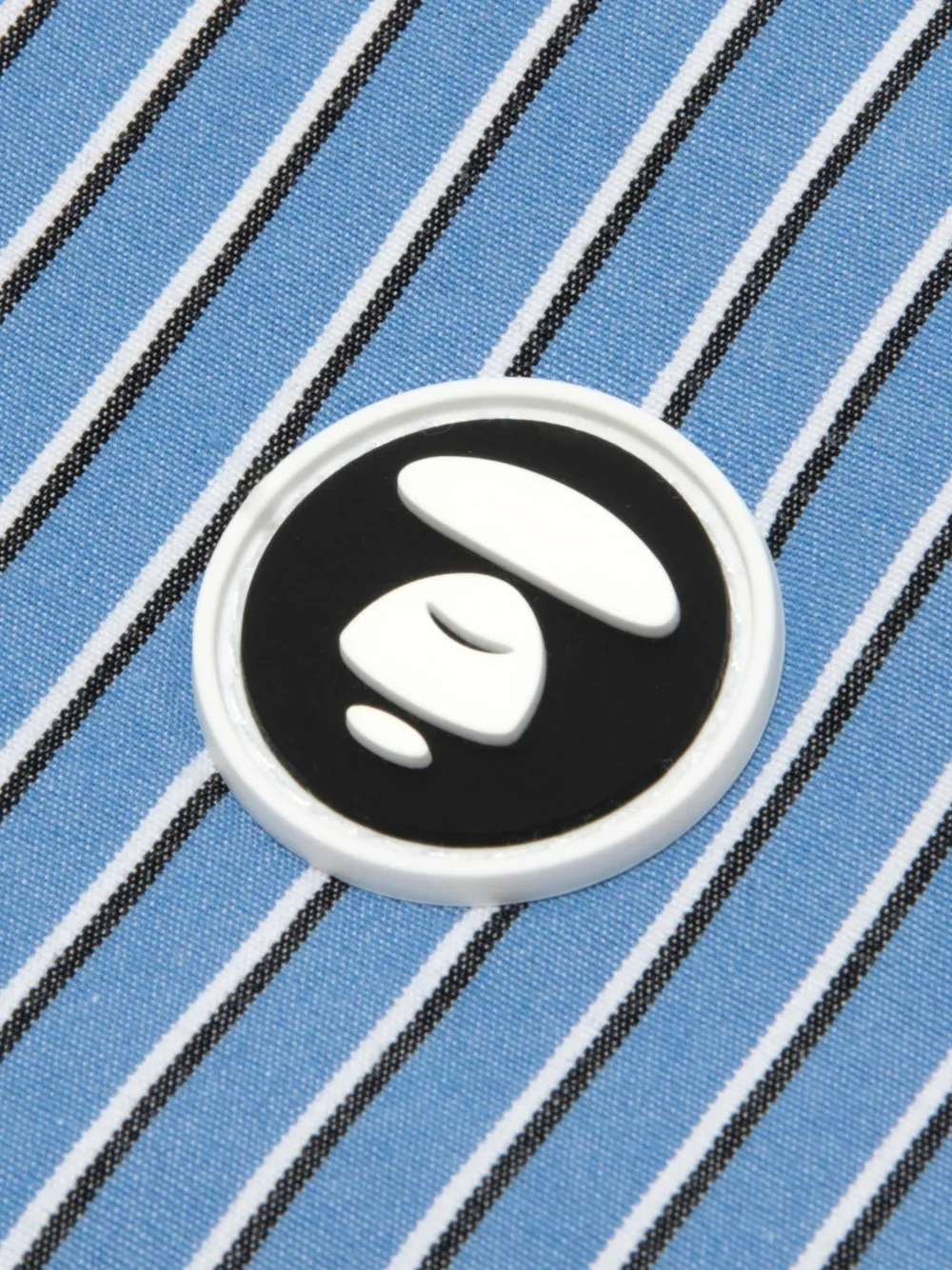 AAPE BY *A BATHING APE Gestreept overhemd Blauw