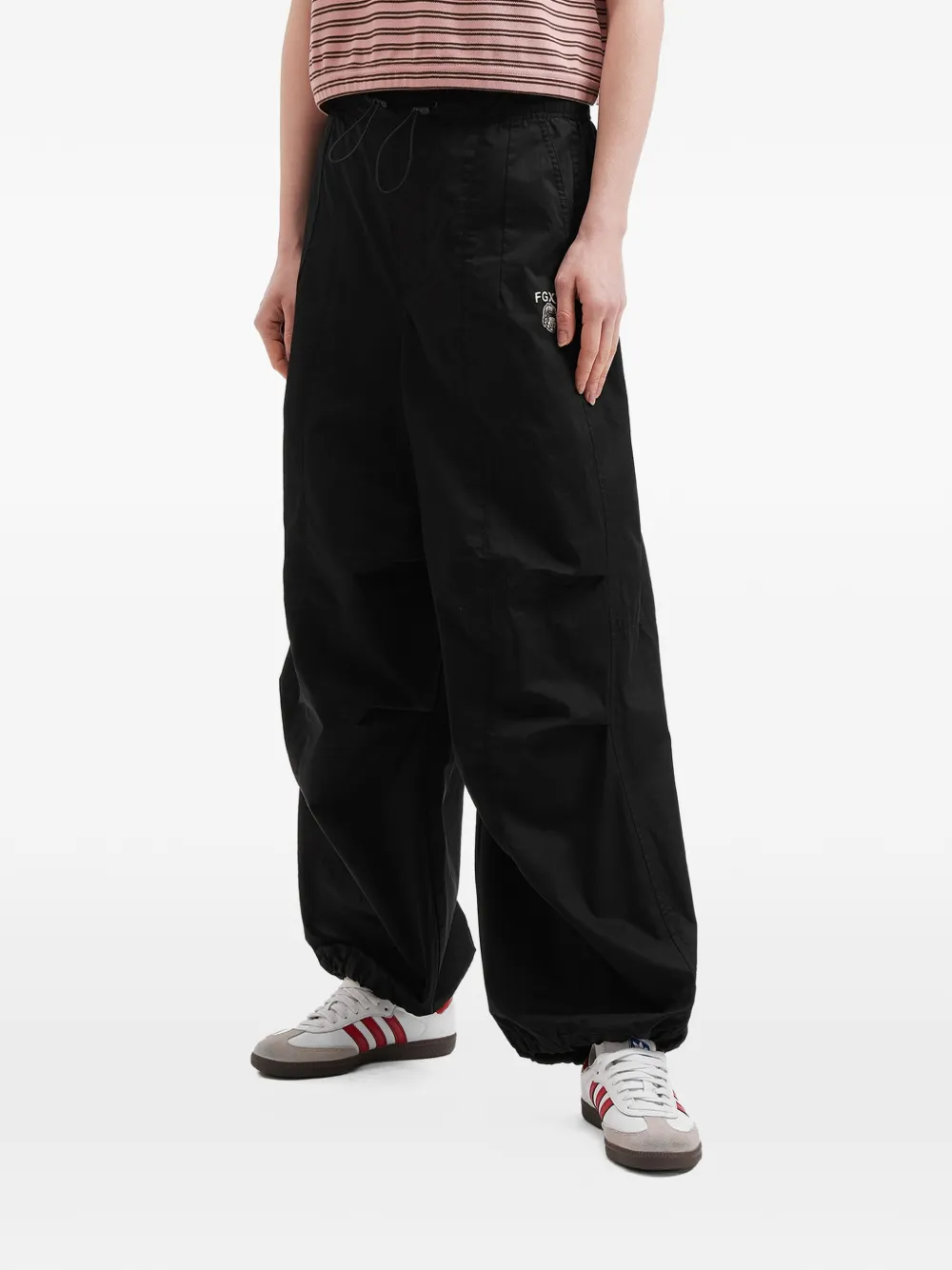  Fingercroxx Drawstring Trousers - Black 