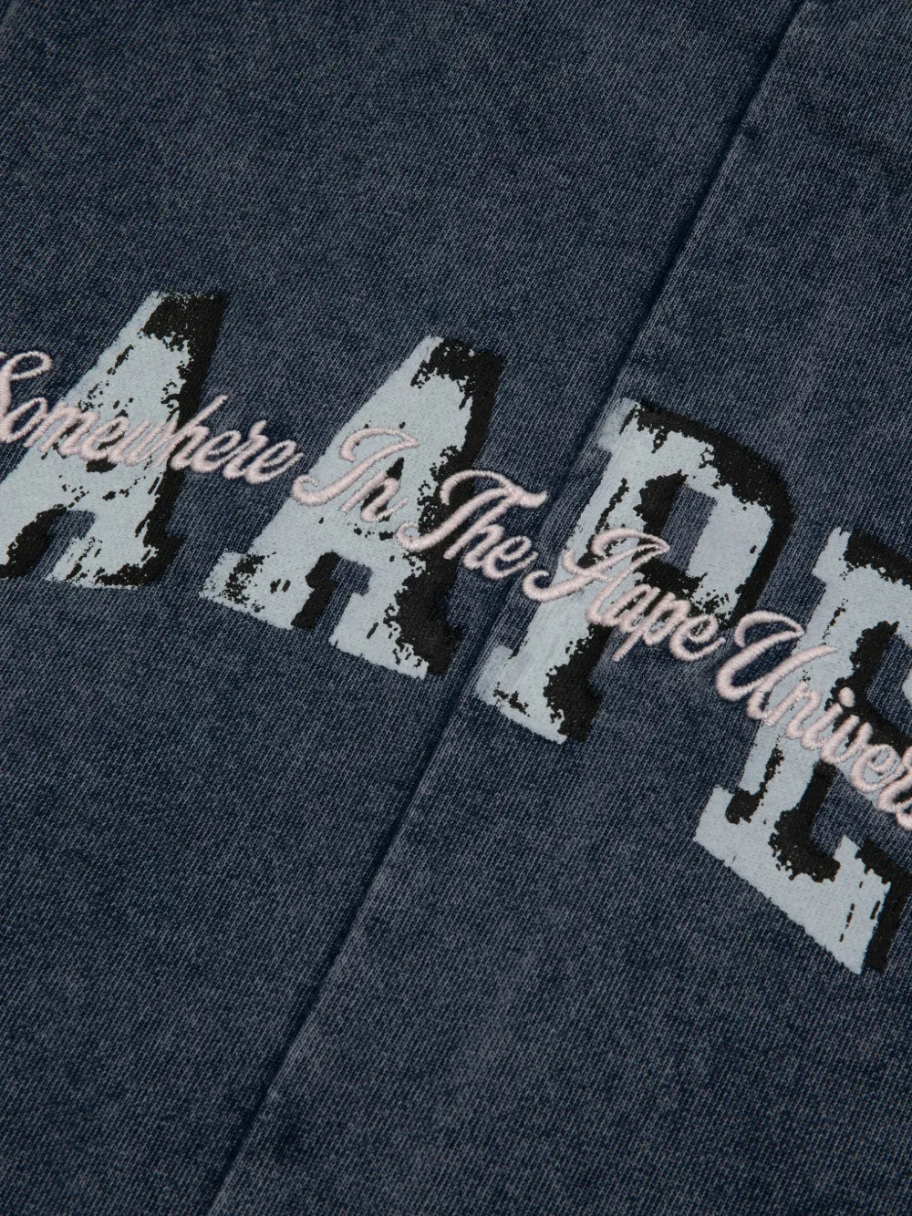  Aape By *a Bathing Ape® Drawstring Appliqué Trousers - Blue 