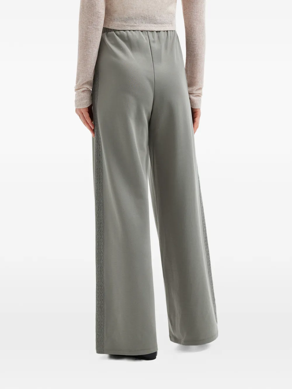 b+ab Broek met trekkoordtaille Grijs