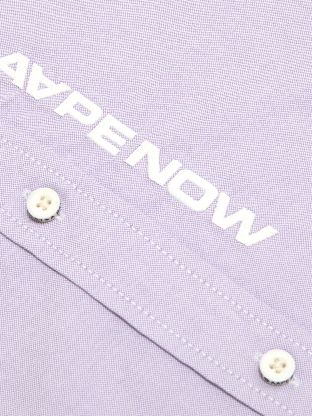 AAPE BY *A BATHING APE Button-up overhemd Paars