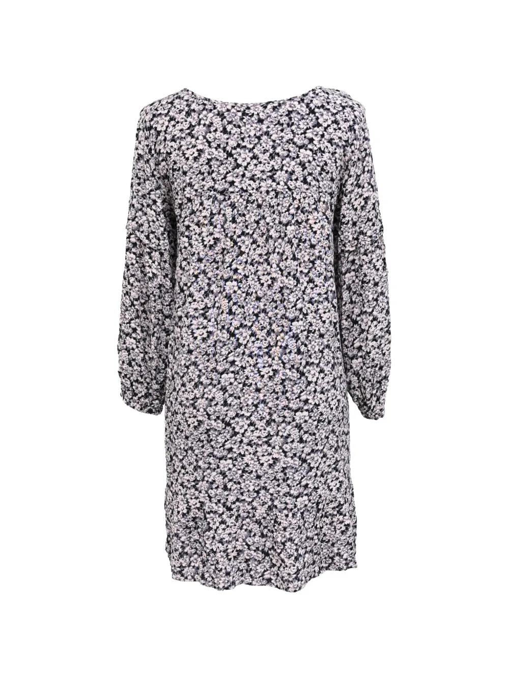 Pre-owned Ba&sh Elroy Floral-print Mini Dress In Black