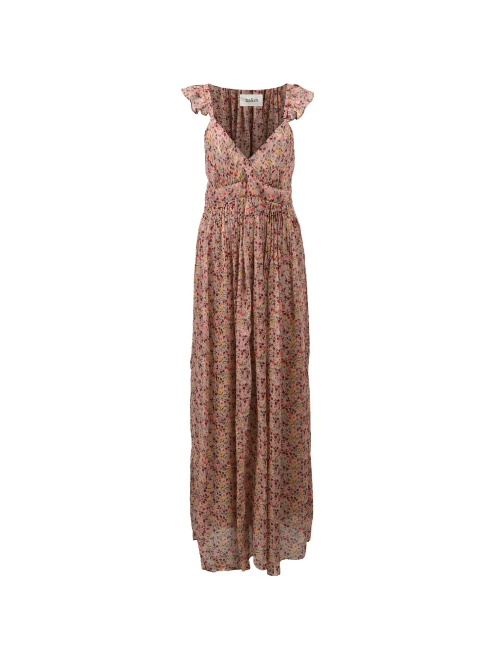 Ba&Sh Madison floral-print maxi dress - Toni neutri
