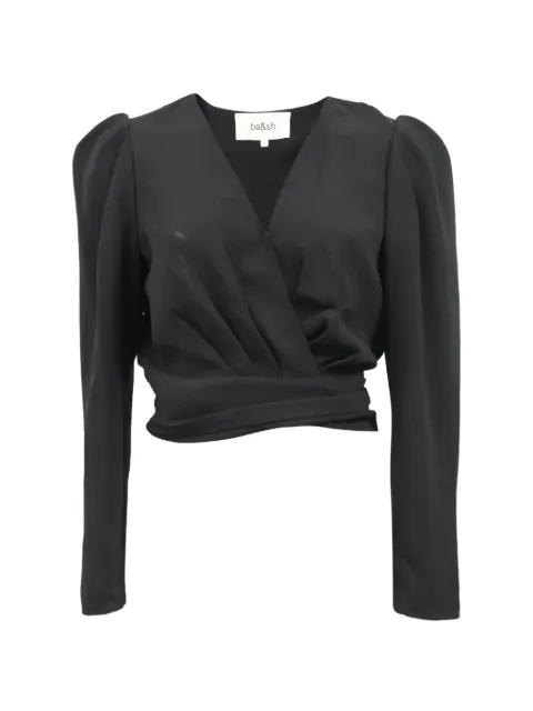 Ba&Sh Oxane pleated wrap blouse