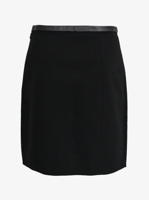 Alexander Wang leather-trimmed pencil skirt