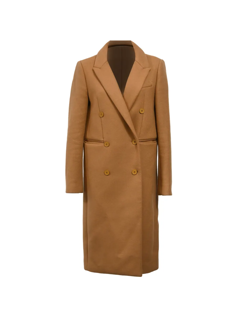 Ba&Sh peak-lapel double-breasted coat - Marrone