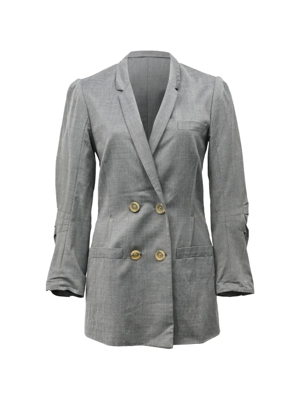 Alexander Wang double-breasted linen blazer - Grigio