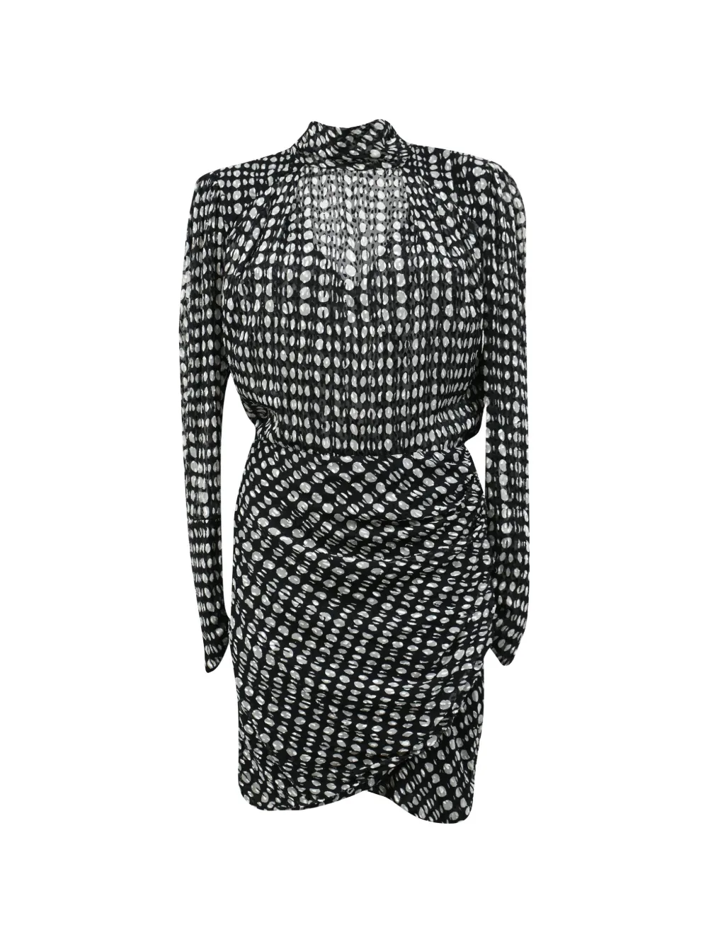 Ba&Sh Brydie gathered-detail mini dress - Nero