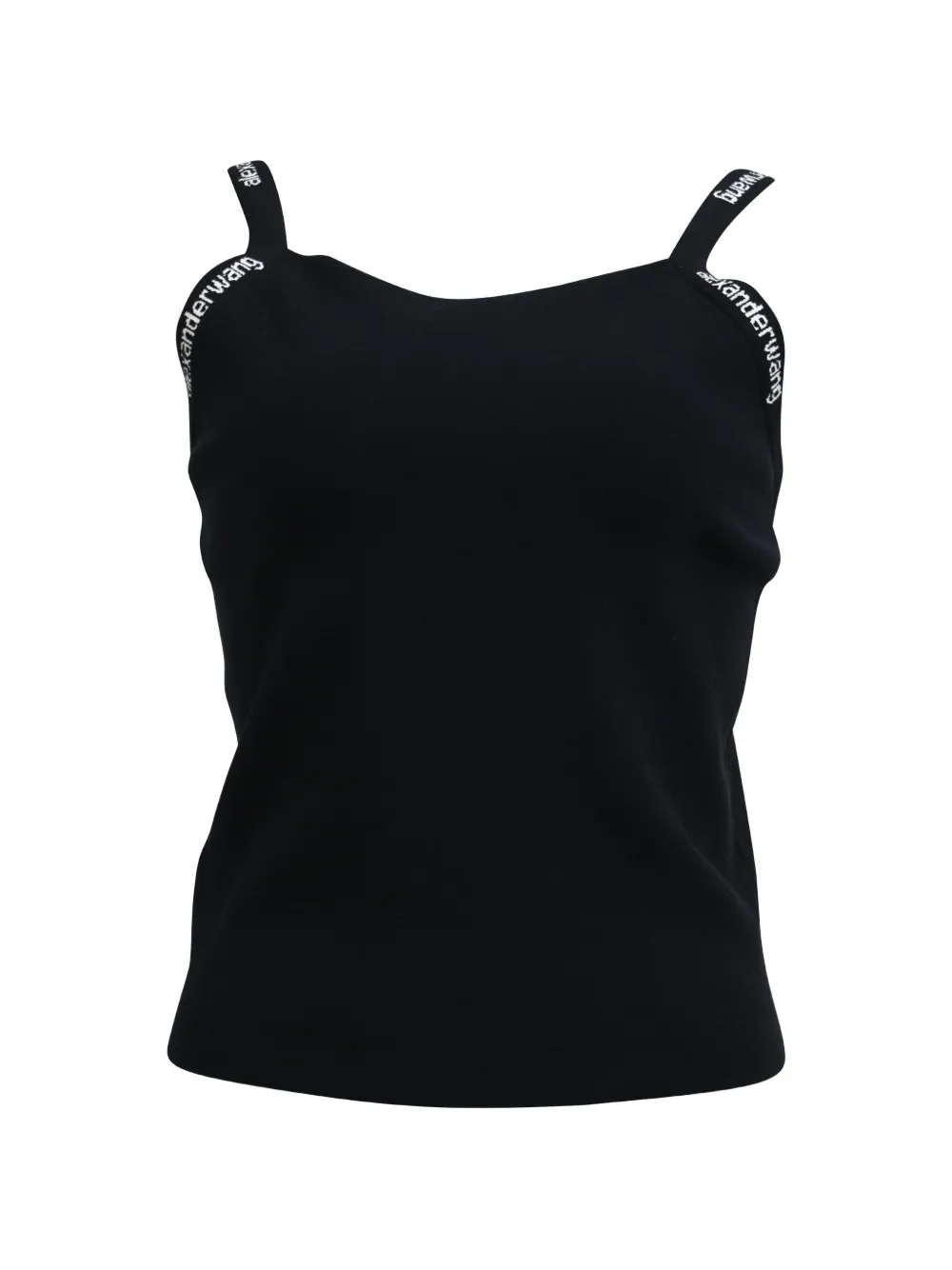 Alexander Wang logo-jacquard tank top - Nero