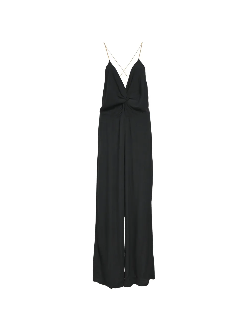 Ba&Sh chain-strap V-neck jumpsuit - Nero