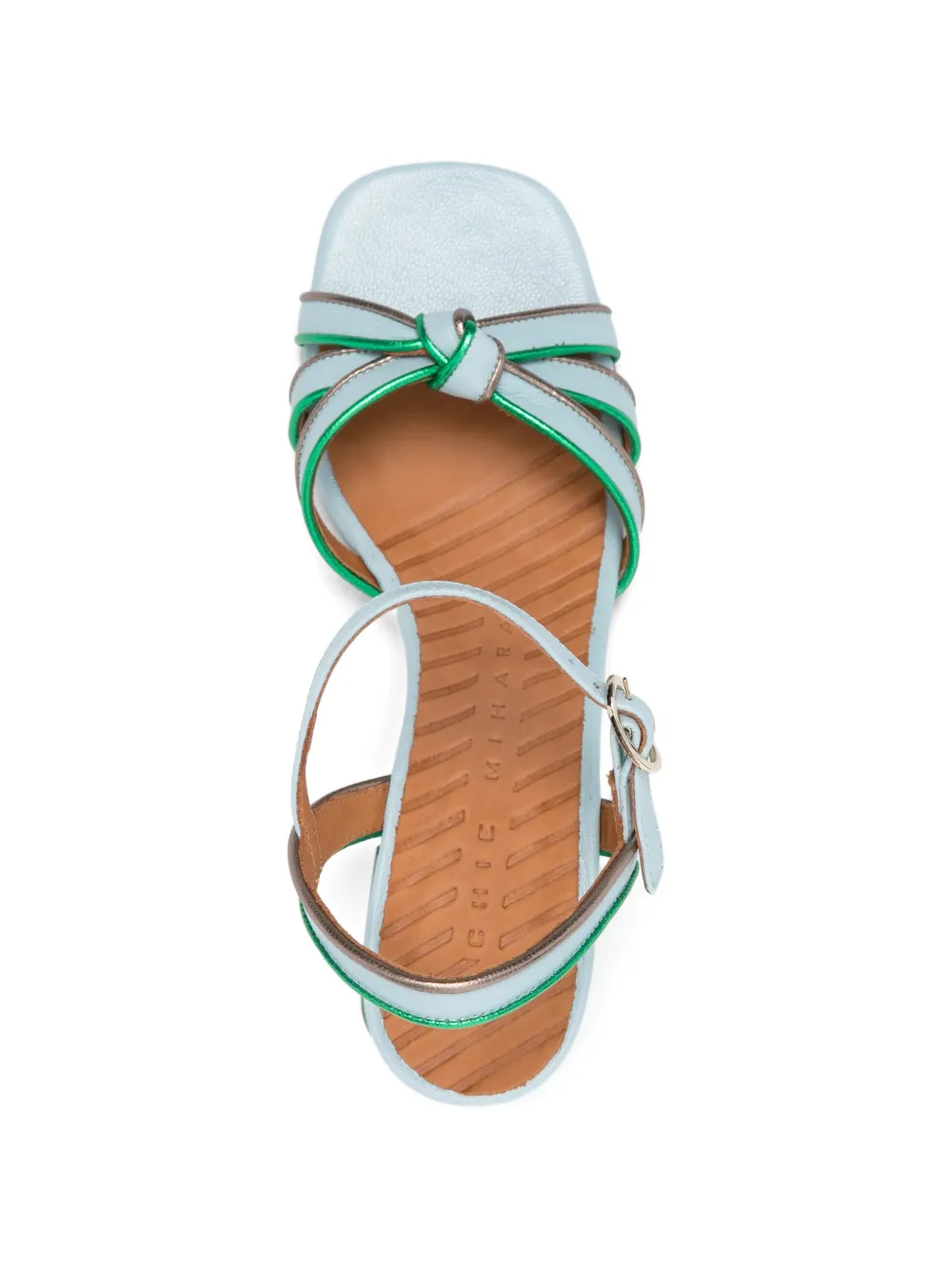 Chie Mihara knotted leilah leather sandals Blauw