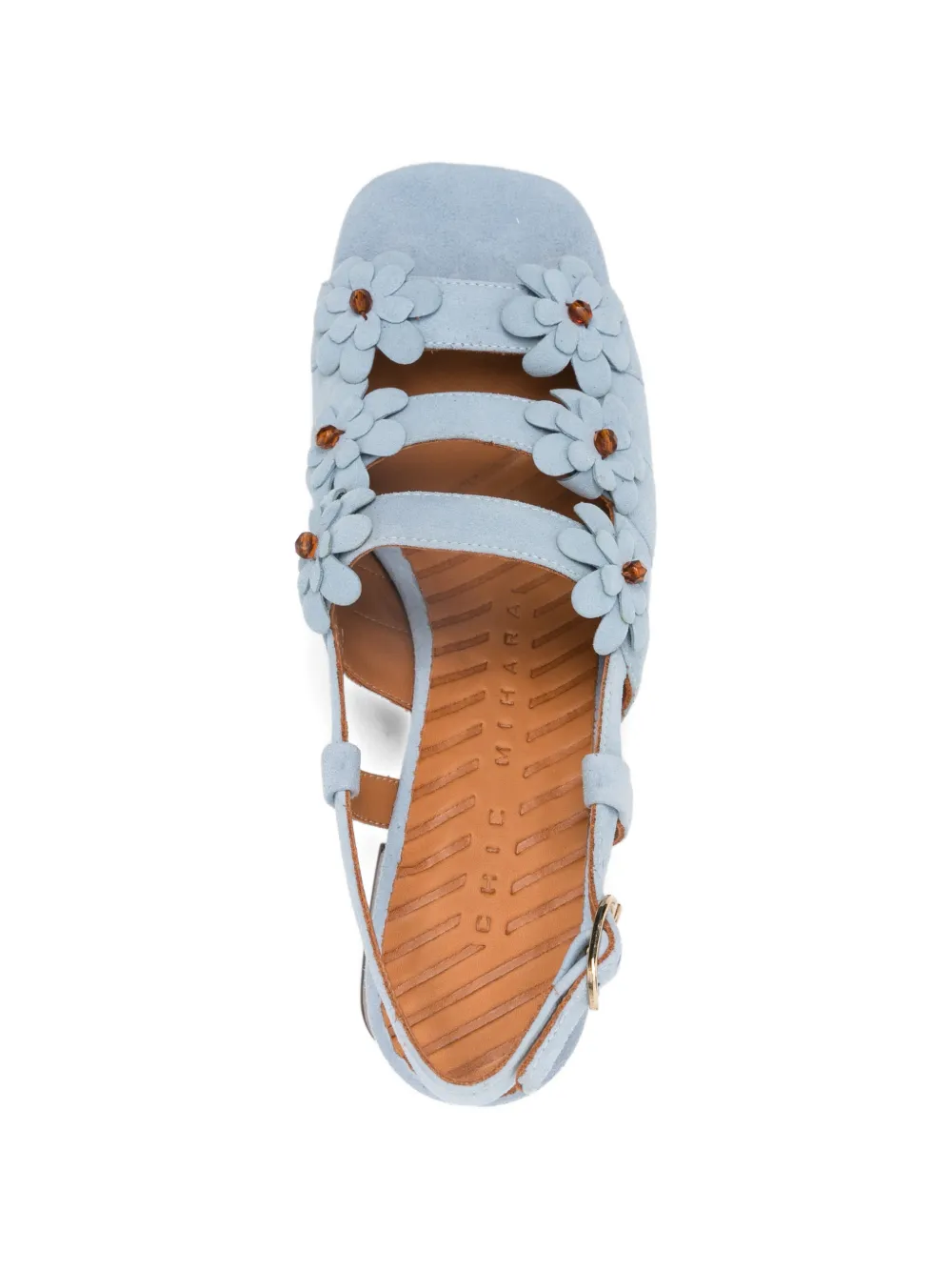 Chie Mihara floral lely sandals Blauw