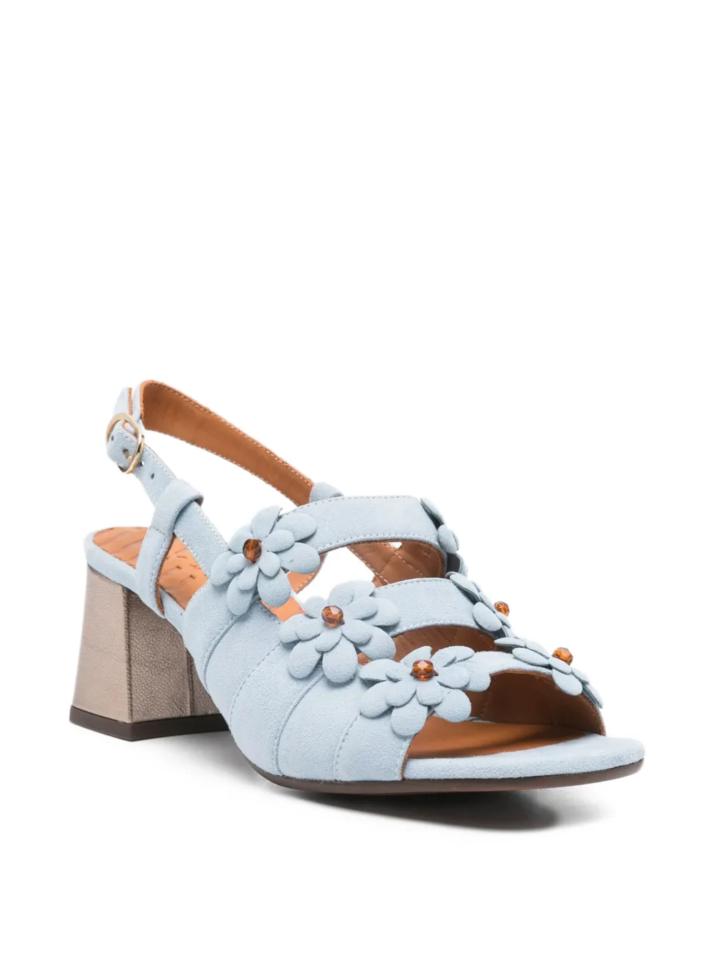  Chie Mihara Floral Lely Sandals - Blue 
