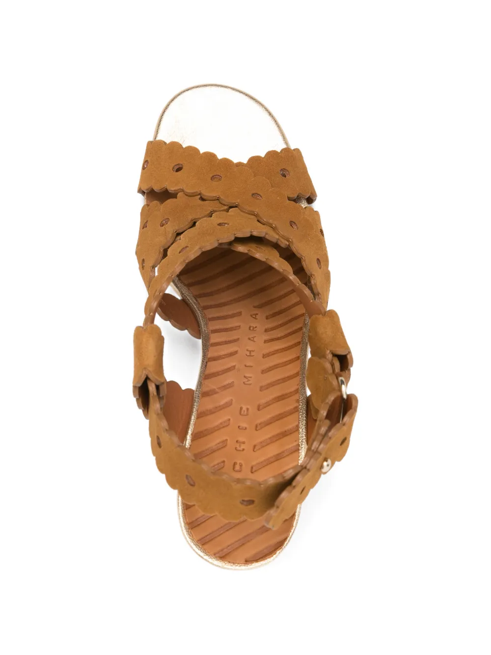 Chie Mihara Biby gewelfde sandalen Bruin