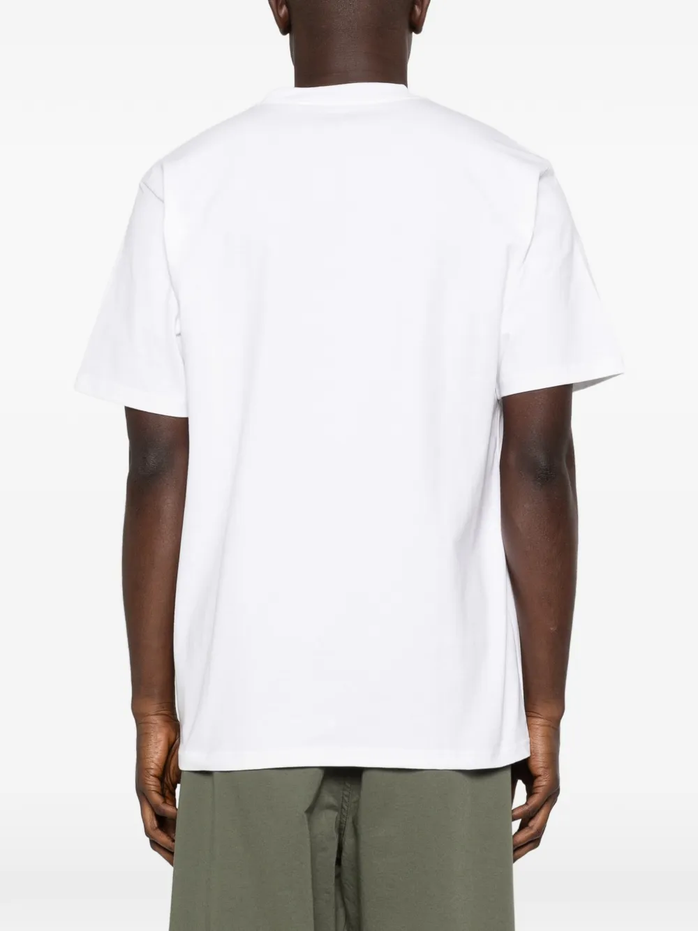 Carhartt WIP T-shirt met logo en ronde hals Beige