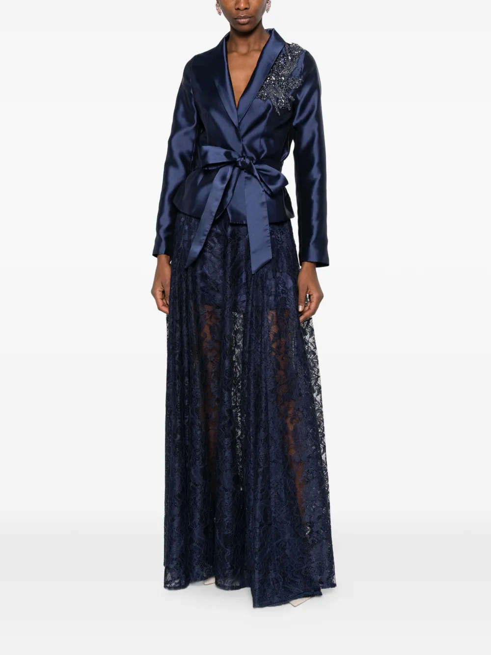 Quincy Lace-Detail Maxi Dress