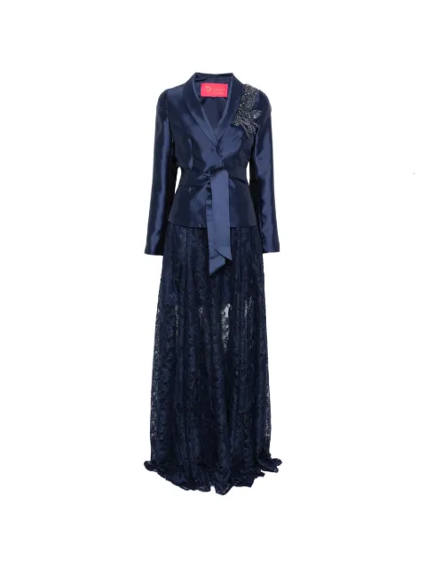 MIAU by Clara Rotescu Quincy lace-detail maxi dress