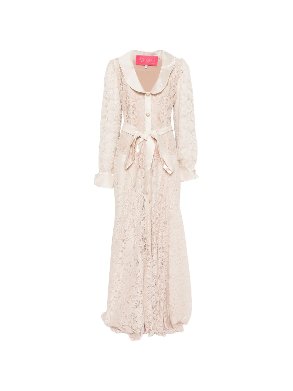 MIAU by Clara Rotescu Reverie belted maxi dress - Neutrals