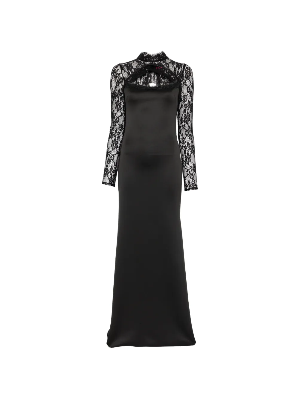 MIAU by Clara Rotescu lace panel dress - Nero