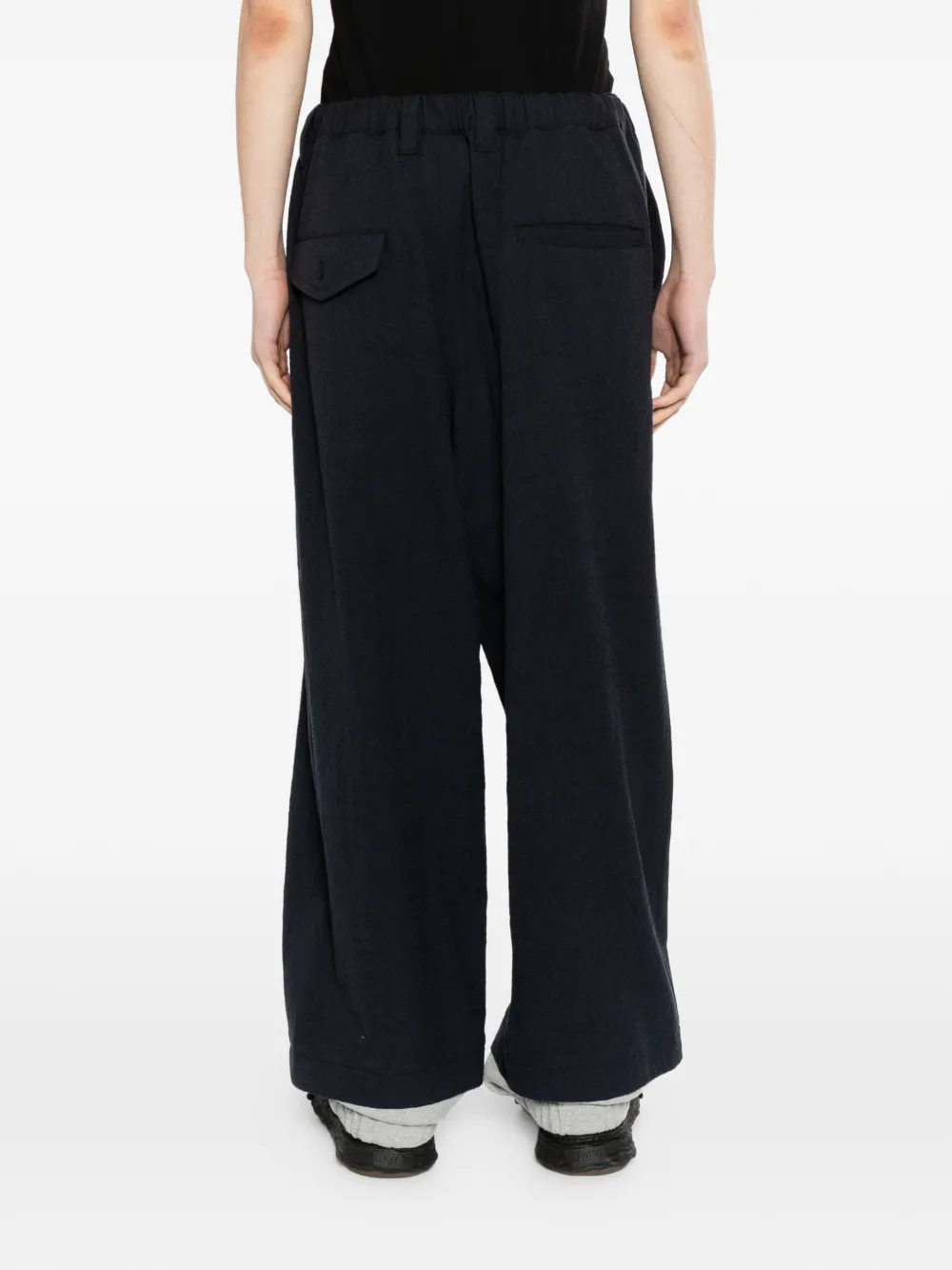Maison MIHARA YASUHIRO Wollen gelaagde broek Blauw