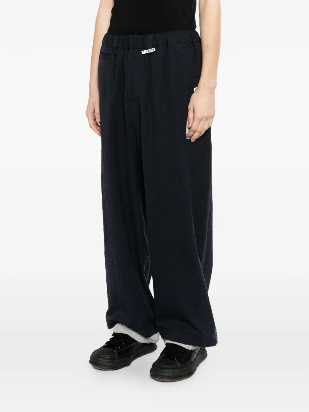 Maison MIHARA YASUHIRO Wollen gelaagde broek Blauw
