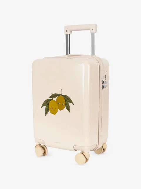 Konges Sløjd lemon-print suitcase