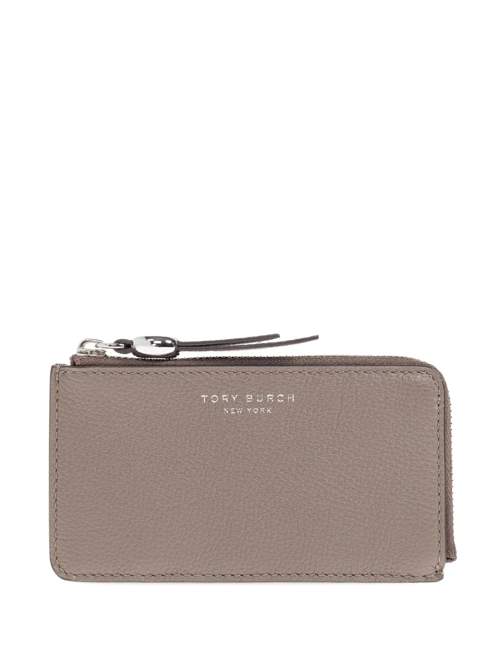 Tory Burch zip leather cardholder - Toni neutri