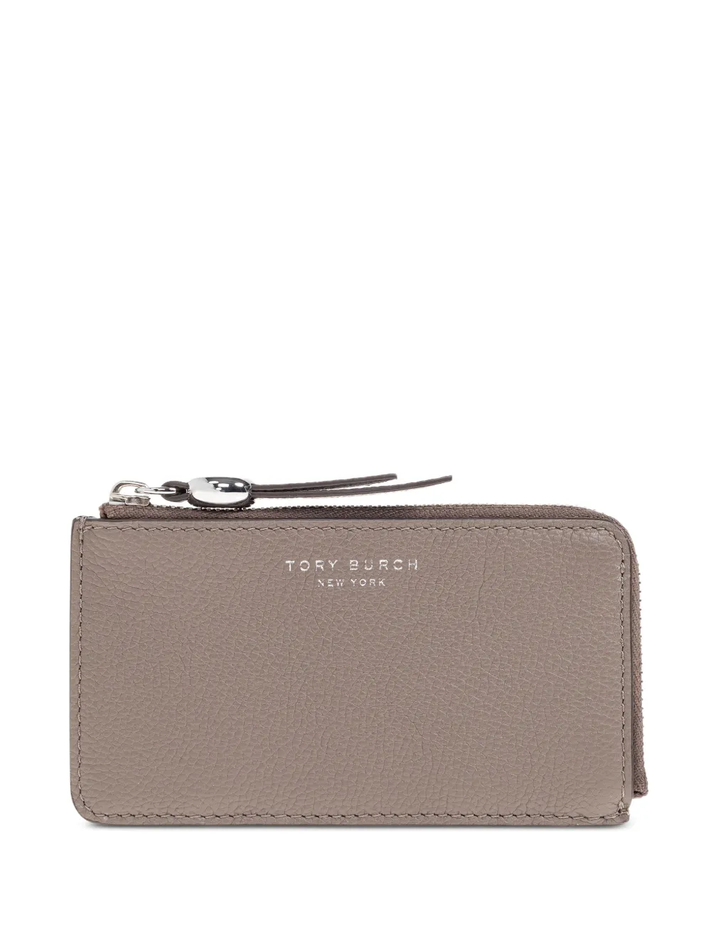 Tory Burch zip leather cardholder - Toni neutri