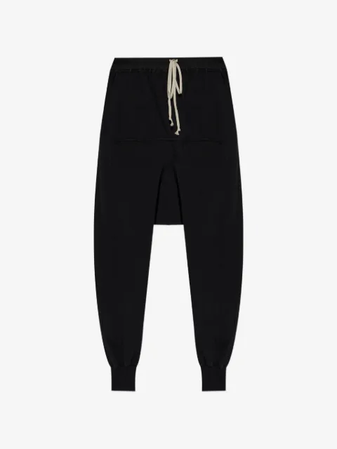 Rick Owens DRKSHDW pants drop crotch con cordones en la pretina