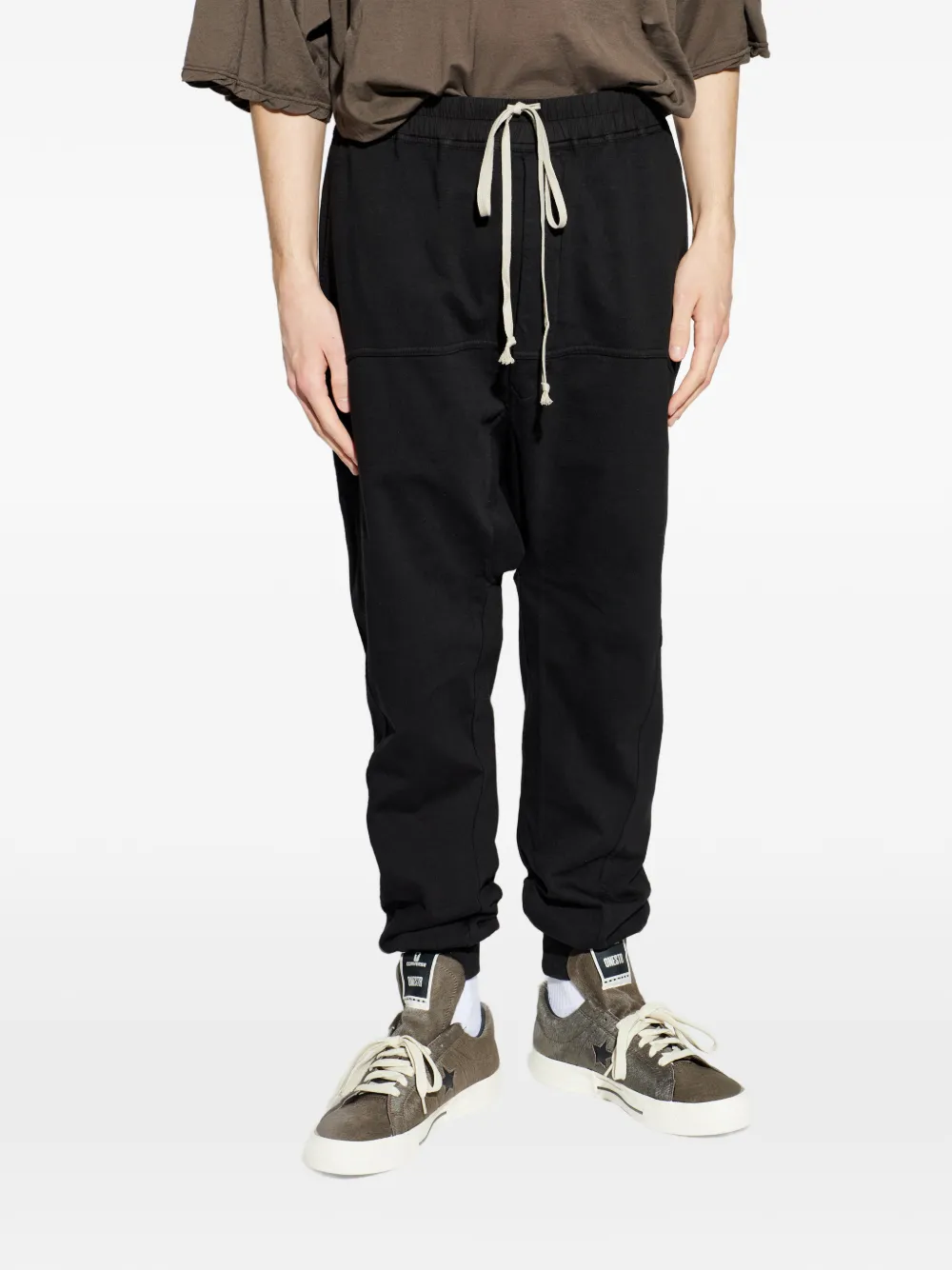 Rick Owens DRKSHDW Broek met verlaagd kruis Zwart