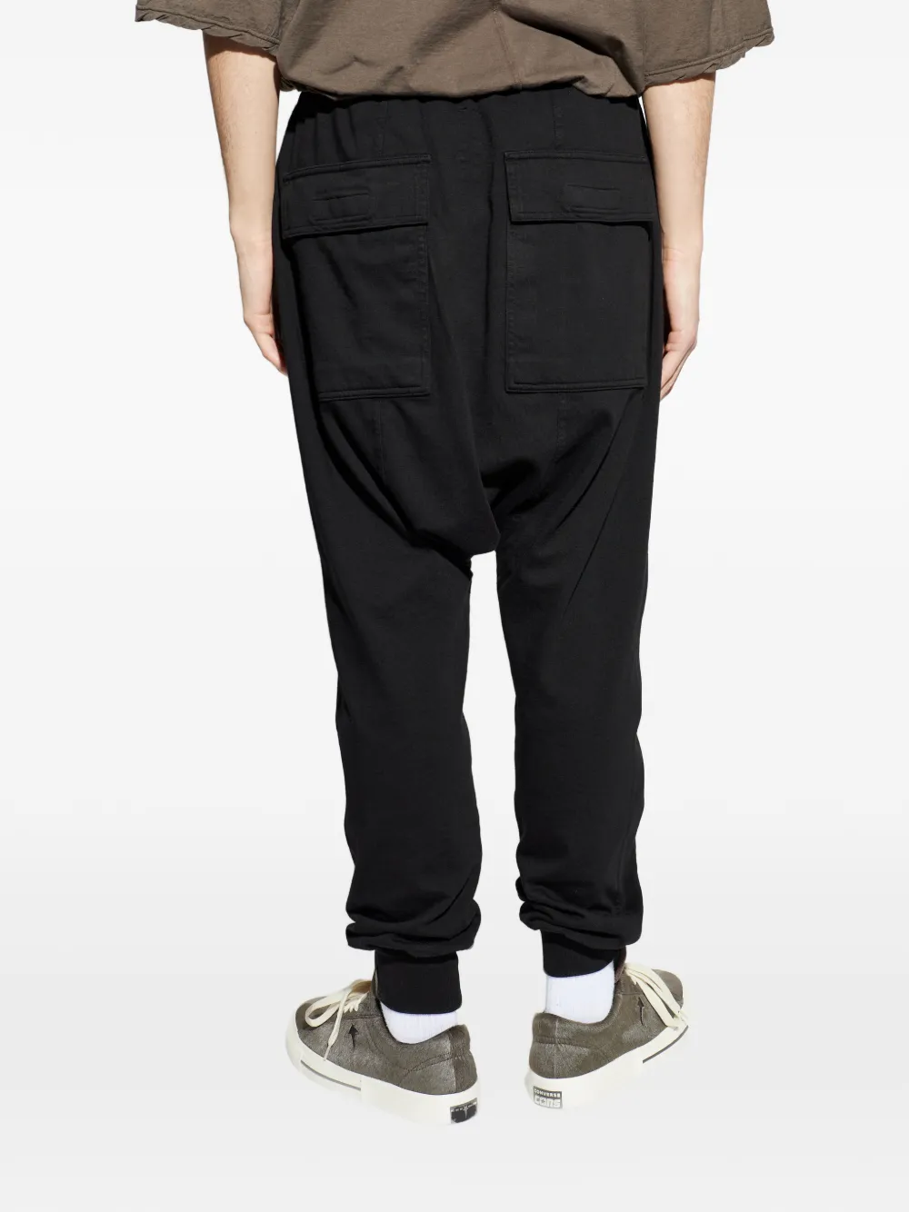 Rick Owens DRKSHDW Broek met verlaagd kruis Zwart