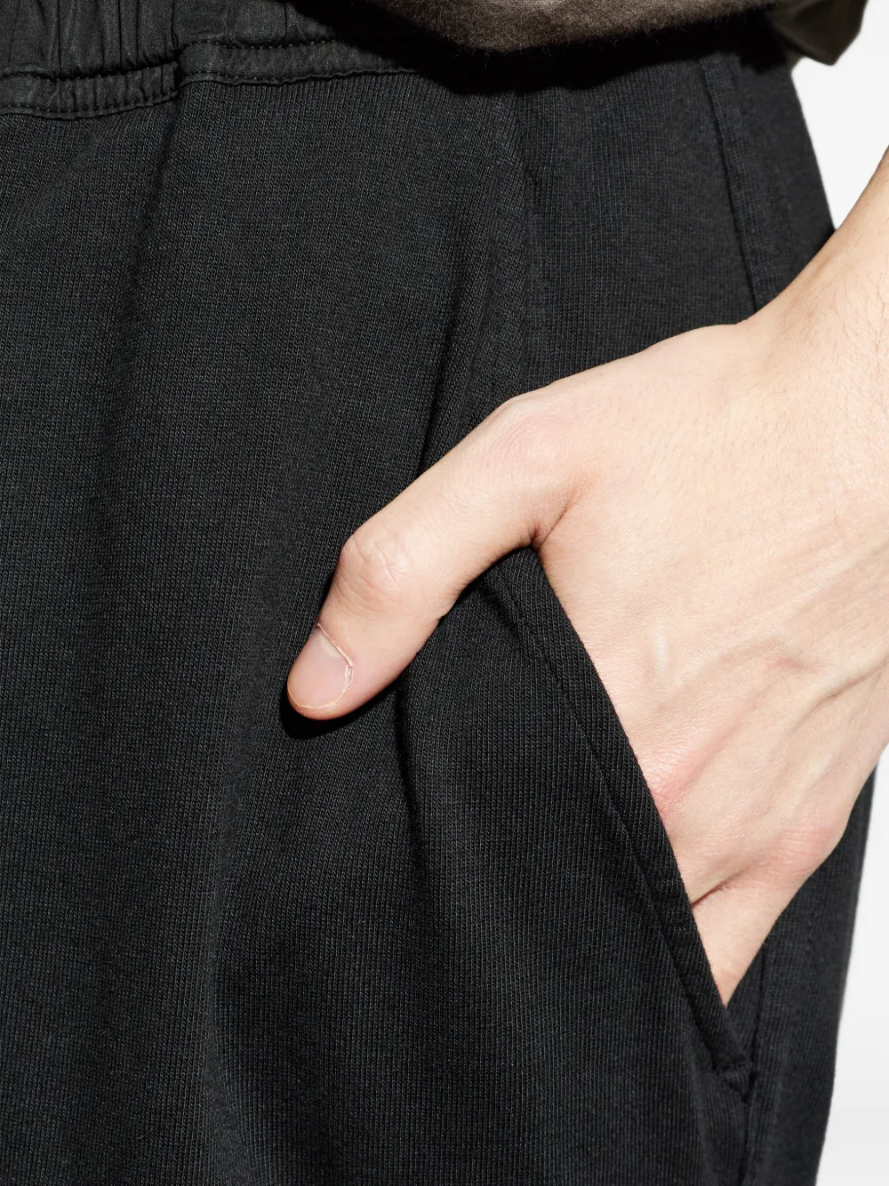 Rick Owens DRKSHDW Broek met verlaagd kruis Zwart