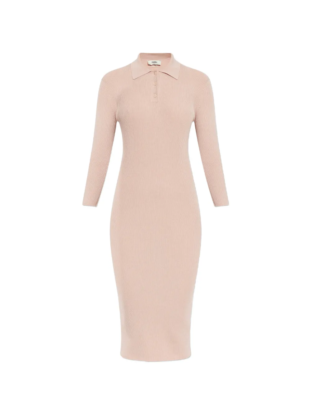 FENDI Abito rosa in lana e seta