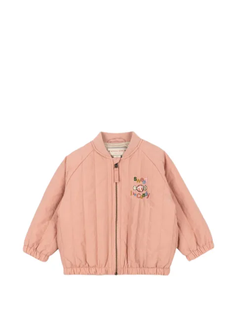 Konges Sløjd Juno embroidered quilted bomber jacket