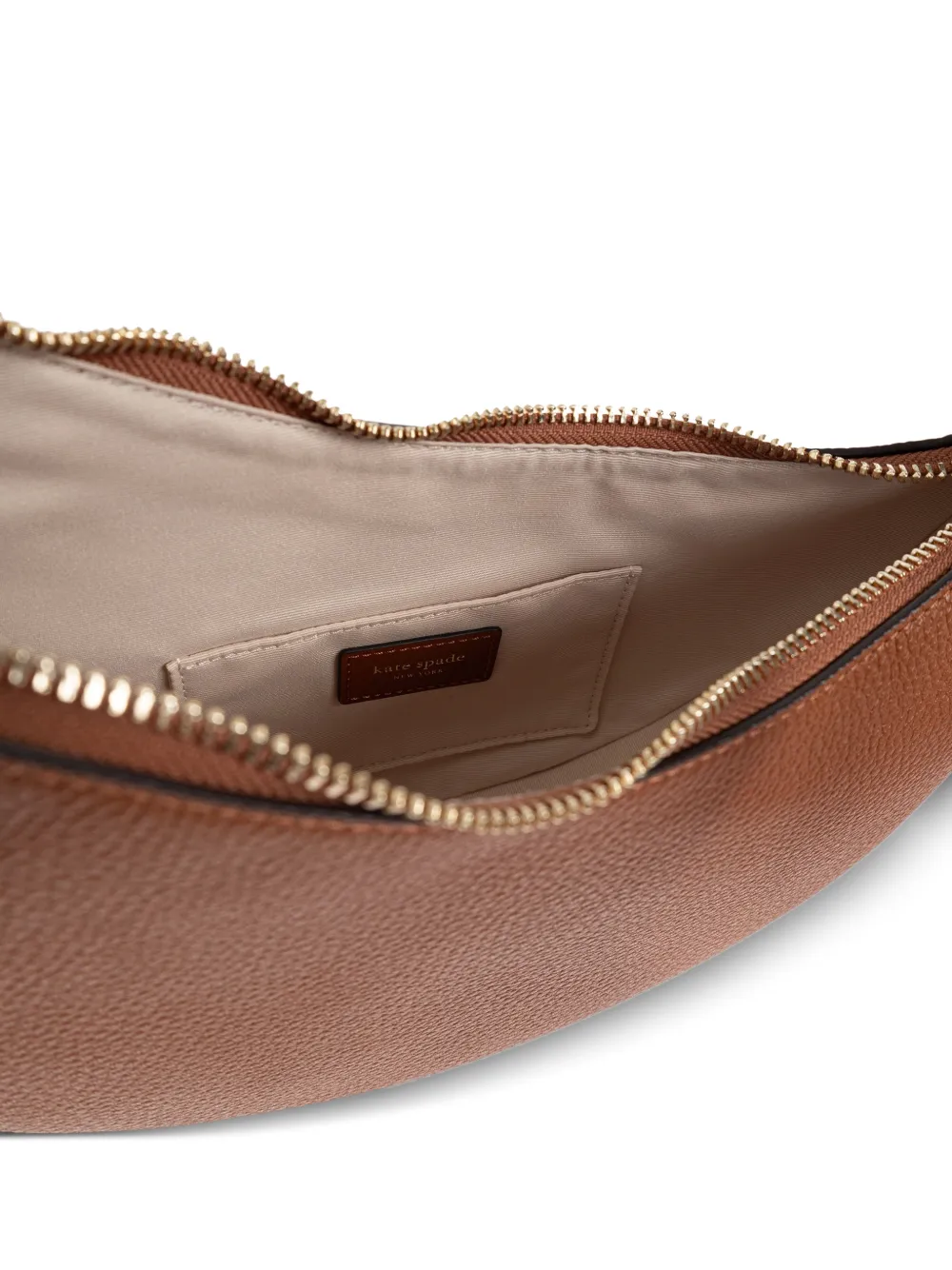 Kate Spade Leren crossbodytas met rits Bruin